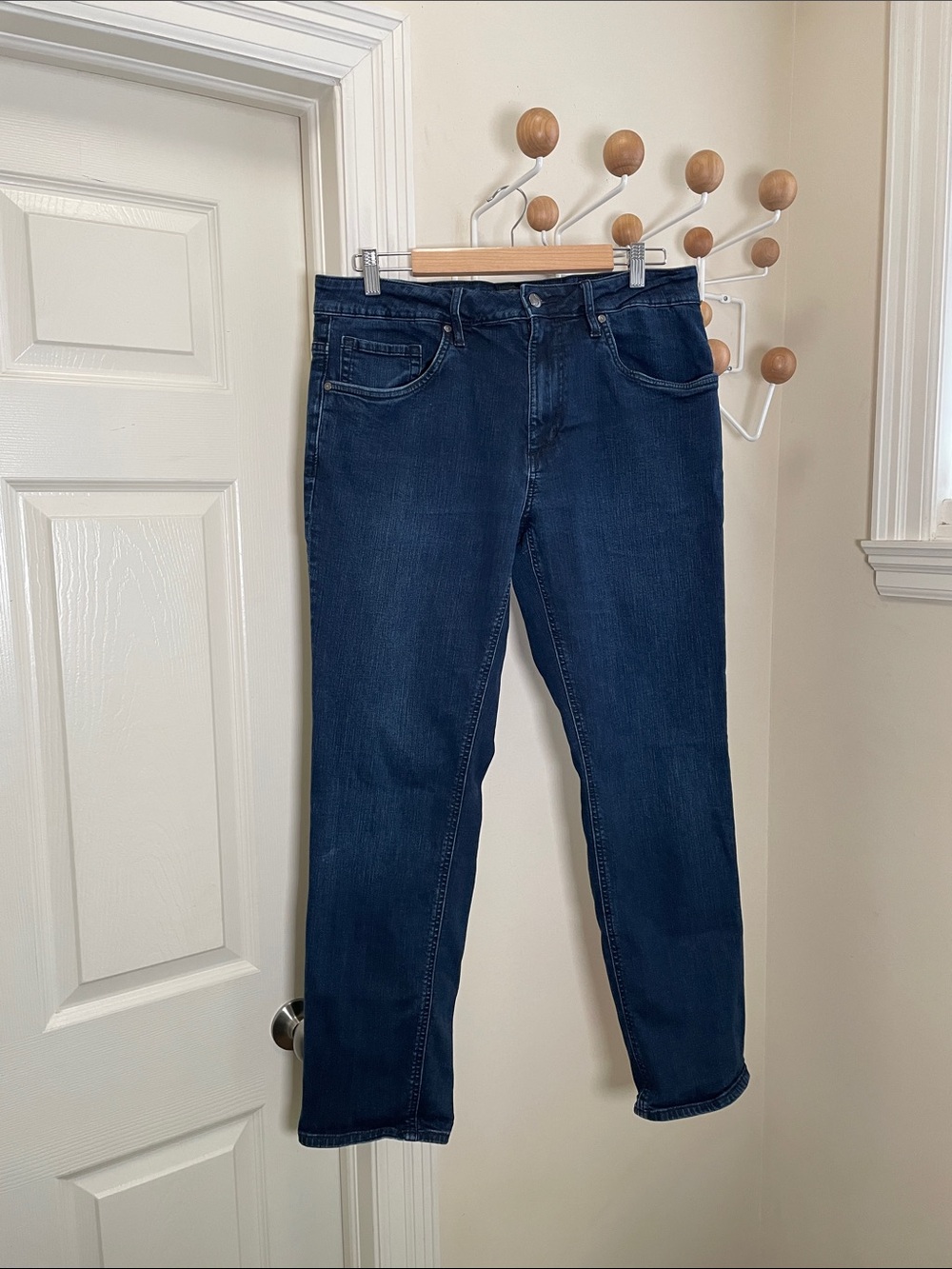 Joe's Brixx Straight Stretch Denim Jeans Dark Indigo 34x30